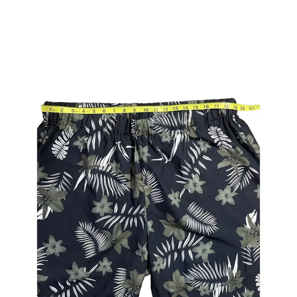 Shein Black Tropical Print High Waist Wide Leg Pant Women's Size 4XL - Picture 3 of 7